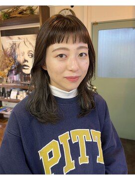 コレット ヘアー 大通(Colette hair) オン眉 × 顔まわりレイヤー