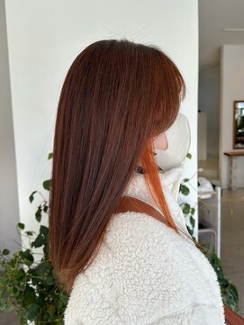 シャンプーハット(SHAMPOO HAT) 大人気イヤリングカラー×オレンジ