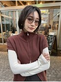 切りっぱなしボブ　松本
