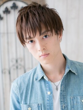 トニーアンドガイ メン 与野駅前店(TONI&GUY MEN) 一歩リードの爽やか長めバングマットブラウンウルフヘアi与野