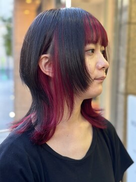 ノブレス(NOBLESSE) ミディアムウルフ/赤インナー