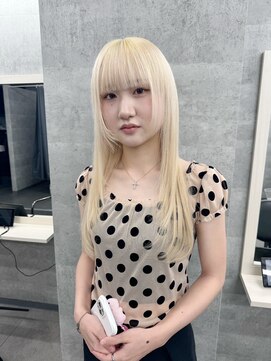 テイス 新宿(TACE) 抜きっぱなしカラー[ネビージュ/黒髪/小顔/新宿]