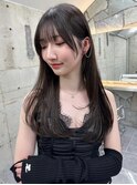 韓国ヘアーハッシュカットレイヤーカットグレージュブリーチ無し