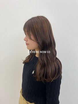 ビーヒアナウ N゜03 金沢駅西店(BE HERE NOW) 【韓国ヘア/レイヤーカット/顔まわりカット/アッシュベージュ】