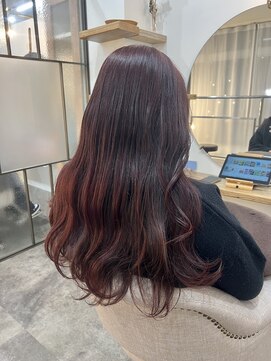 シア 新小岩店(SHEER) ブリーチなしレッド