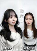 【韓国ヘア】#before＆after