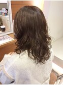 ミディアム×ゆるふわパーマ