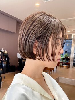 パープル(PURPLE)の写真/白髪染めに“透明感”と“高発色”を*高い満足度を誇るPURPLEでファーストグレイもぜひお任せください★