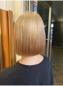 秋色ブランド切りっぱなし◎20代30代小顔ボブ