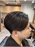 毛流れセンターパート