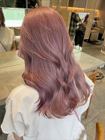 サンクマーケット 渋谷(cinq MARKET) 渋谷ブリーチダブルカラー顔周りレイヤーカットコーラルピンク