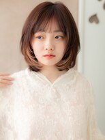 カバーヘア ブリス 北浦和(COVER HAIR bliss)&nbsp;イヤリングカラー小顔ミディアムレイヤーカットY北浦和20代30代