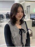 透け感ラベンダーベージュ☆彡茗荷谷美容室　