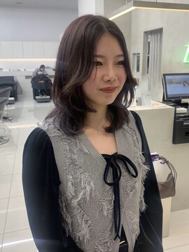 ザザ ZA/ZA 茗荷谷 透け感ラベンダーベージュ☆彡茗荷谷美容室