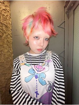 ハコ プラス(HACO+) 【Haco+】Rena_マレットヘア_ダブルカラー