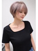小顔見え丸みショートボブ