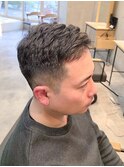 リヒートパーマメンズパーマ大人ヘア目黒