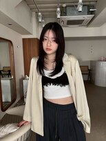 フォト 新宿三丁目(foto)&nbsp;小顔黒髪オリーブグレーココアベージュボブ髪質改善ブリーチ新宿