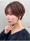クールショート/顔周りカット/前髪白髪/20代30代40代50代/立川