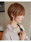 美シルエット大人ショートヘア丸みショートヘア小顔カット下北沢