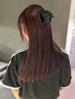ペレ 原宿(PELE)&nbsp;ミルクティーブロンドダークブルーデジタルパーマ原宿