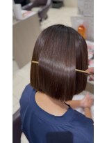 アース 土気あすみが丘店(HAIR&MAKE EARTH)&nbsp;丸みボブ×プレミアムストレート♪