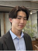 メンズビジネスリクルート毛流れショートアップバング