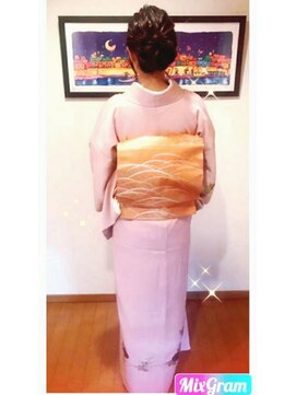 ヘアーアンドメイク ディライト(Hair&Make Delight) 着物のアップスタイル