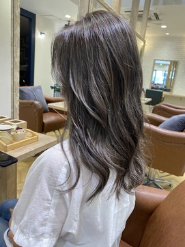 ジェービーヘア 稲毛(jb hair) 大人かわいいハイライトカーキグレージュ　【稲毛】