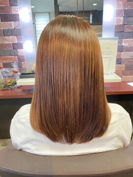 ヘアー リードレス(hair Re:dress) ニュアンスカラー◎マロンベージュツヤ髪ストレート＿髪質改善