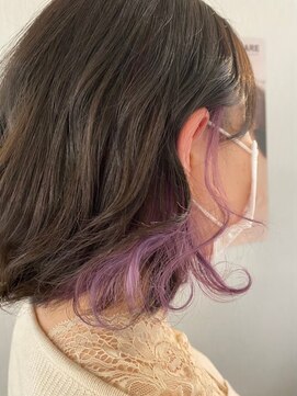 ライズ バイ レボ 柏店(RISE by REVO) ボブ/カーキグレージュ/大人かわいい/フェザーバング