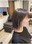 インナーカラー ボブ