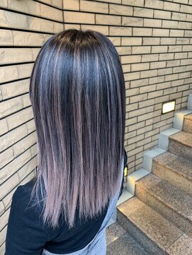 ラフ 難波店(LAFF) #黒髪#ボブルフ#ネビージュ#小顔#ワンレン