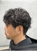 ツーブロック/メンズマッシュ/ツイストスパイラルパーマ