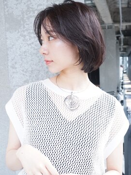 アイティーバイアルバム 下北沢店(IT by ALBUM) ナチュラルボブ_ショコラベージュボブルフベビーバング_8653