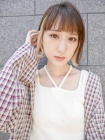 シュシュ(shushu)&nbsp;外ハネショートボブ×インナーカラー【有海一生】/髪質改善/前髪