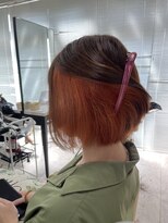 アジールヘア 所沢プロペ通り店(agir hair) インナーオレンジ