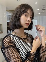 アイヴィー(IVY)&nbsp;タッセルボブ/タンバルモリ　小顔見せ韓国ヘア　顔まわりカット