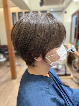 ヘアーレナータ 八王子(HAIR RENATA) 20代30代大人可愛いアッシュベージュくびれボブ耳掛け透明感
