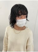 ミディアムウルフパーマ