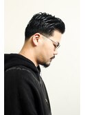 MEN'SHAIRツーブロック束感ショート波巻きハイライト53