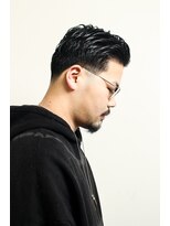 MEN'SHAIRツーブロック束感ショート波巻きハイライト53