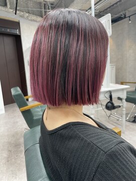 リミットバイアフィナー 大宮店(limit by Afinar) バレイヤージュ活かしたレッドバイオレット