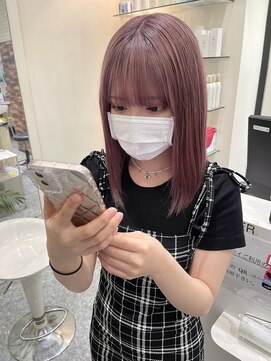 美容室 サワコ 国府店(SAWAKO) ミルキーピンクミルクティー