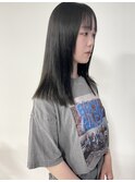 艶髪ロングストレートダークトーン透明感カラー【SAMURAI松岡】