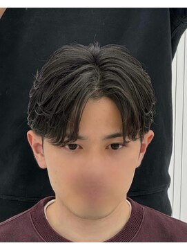 センス 渋谷 宇田川交番前(SENSE) ダークアッシュ/カルマパーマ/ベリーショート[渋谷/韓国/MEN'S]