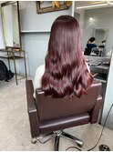 ダブルカラー外ハネボブインナーカラーハイライトケアブリーチ