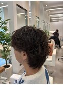 波巻きパーマ