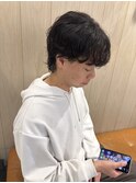 メンズ毛流れナチュラルパーマ