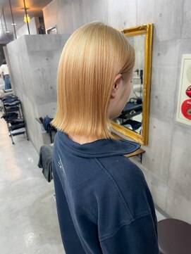 リティアンドビューティースタジオモッズシブヤ(LITTY&beauty studio M.O.D shibuya) ルーツカラー　ブロンド　ベージュ